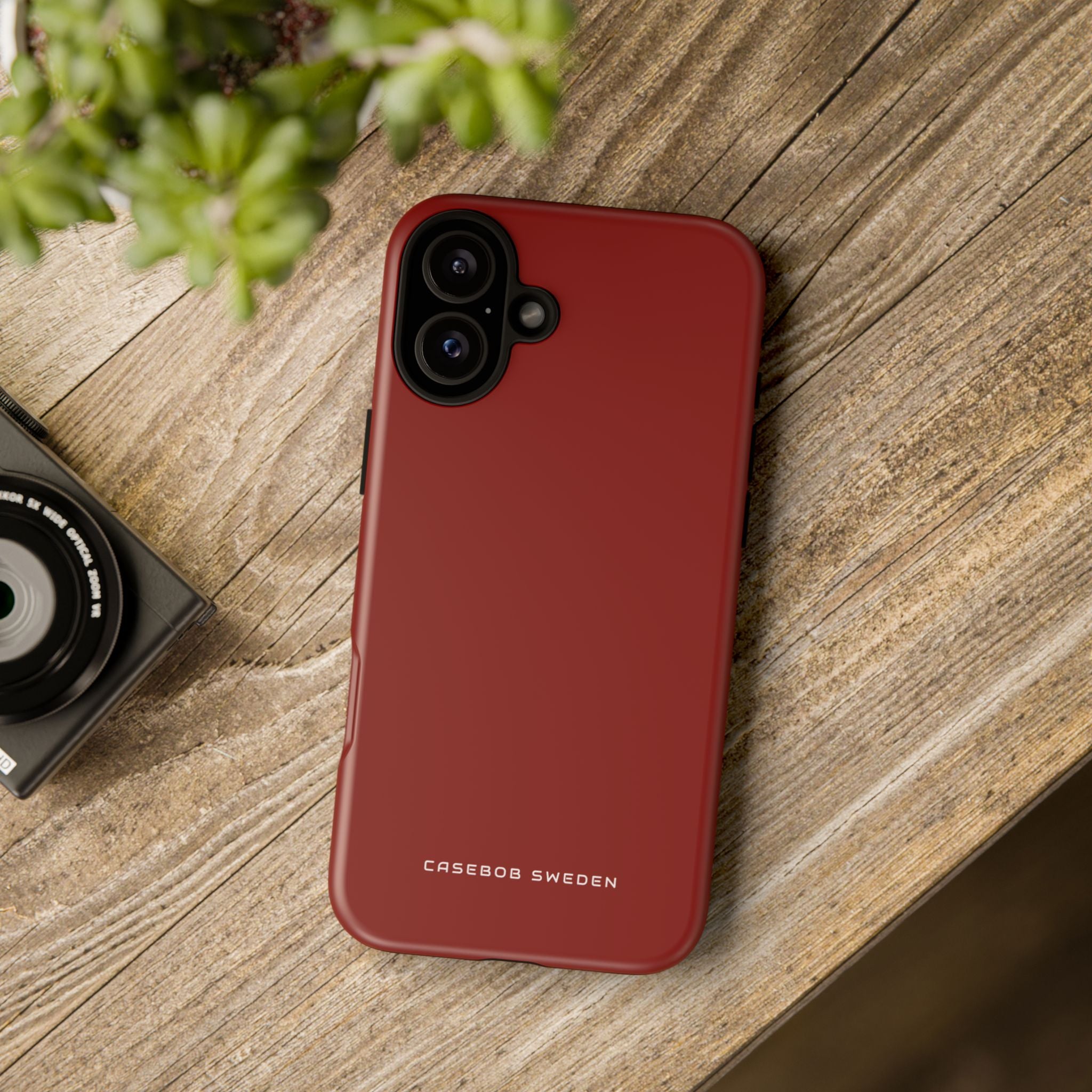 Dark Red iPhone 16 - Tough Phone Case