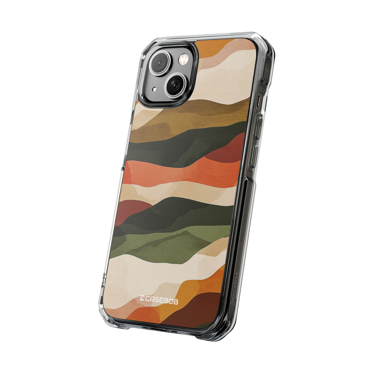 Earth Tone Pattern | Phone Case for iPhone (Clear Impact Case - Magnetic)