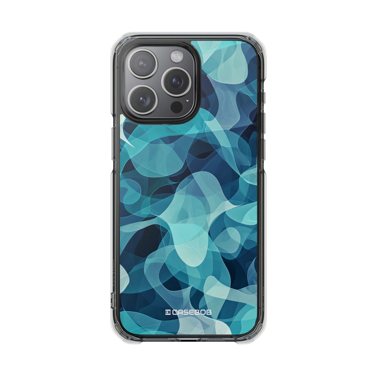 Cool Tones Showcase | Handyhülle für iPhone (Clear Impact Case – magnetisch)