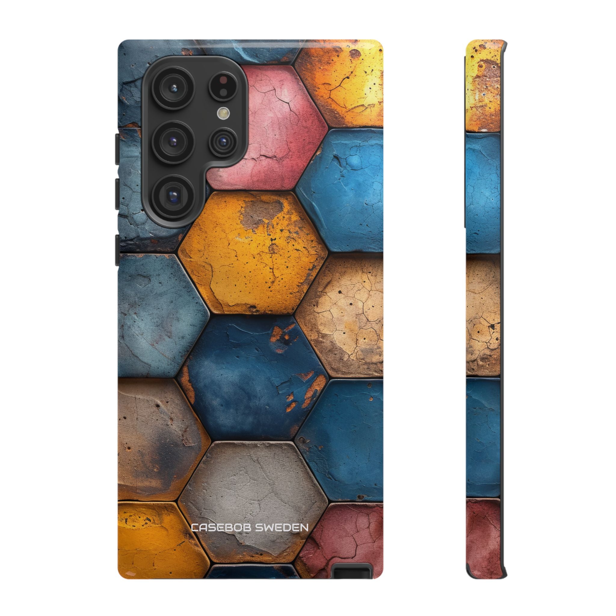 Rustic Geometric Tiles - Tough Samsung S22 Phone Case