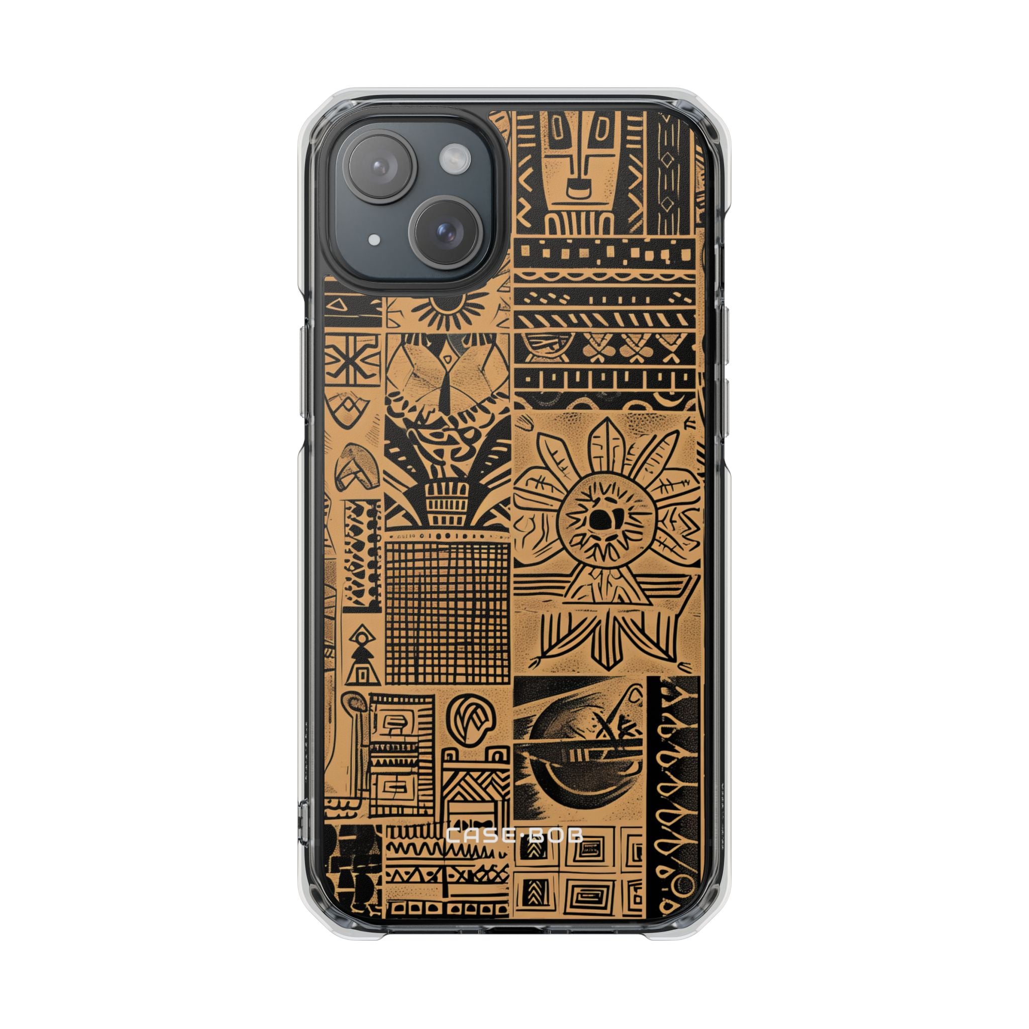 Tribal Faces iPhone 15 Plus Case - Impact