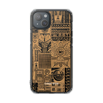 Tribal Faces iPhone 15 Plus Case - Impact