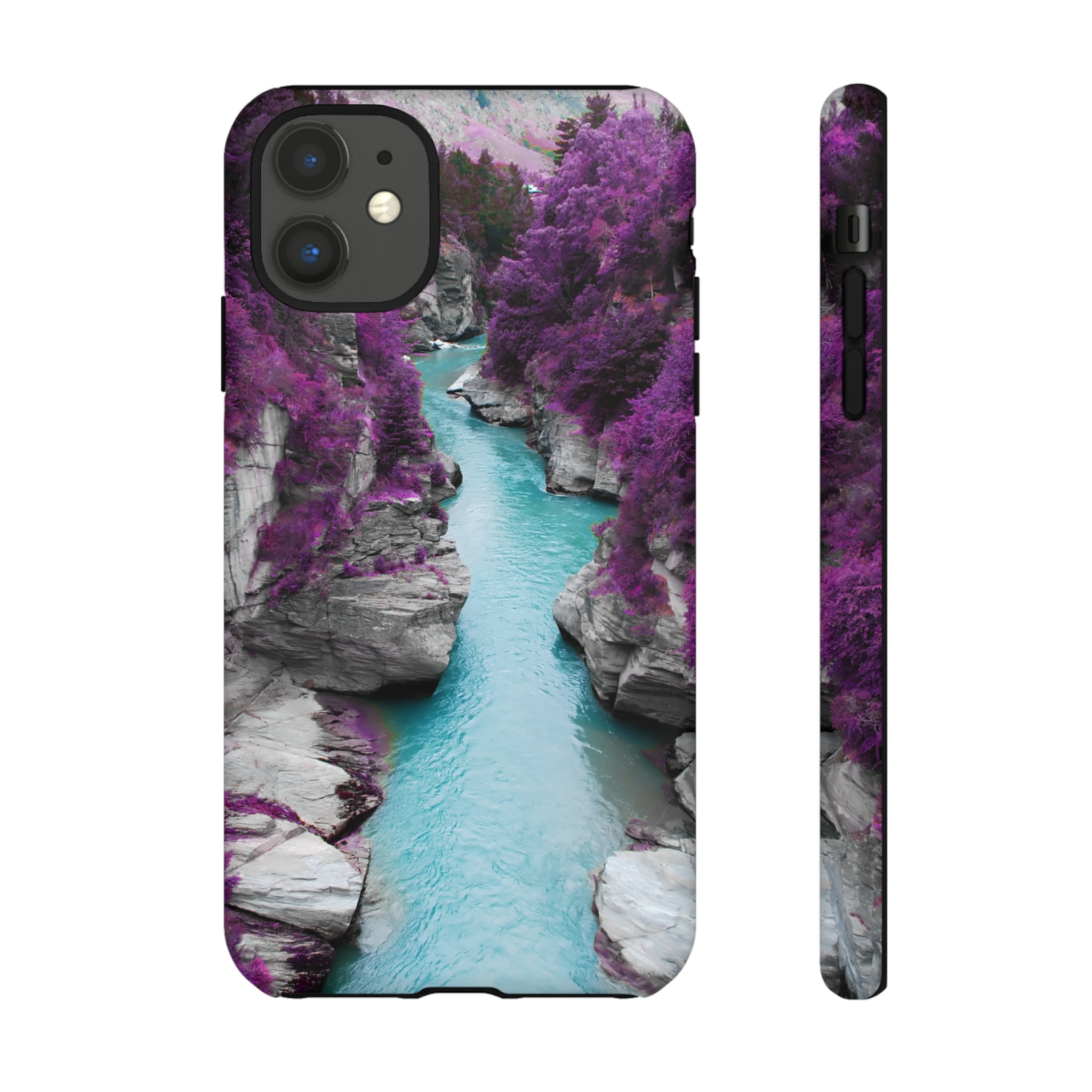 Purple Pine Forest - Protective Phone Case