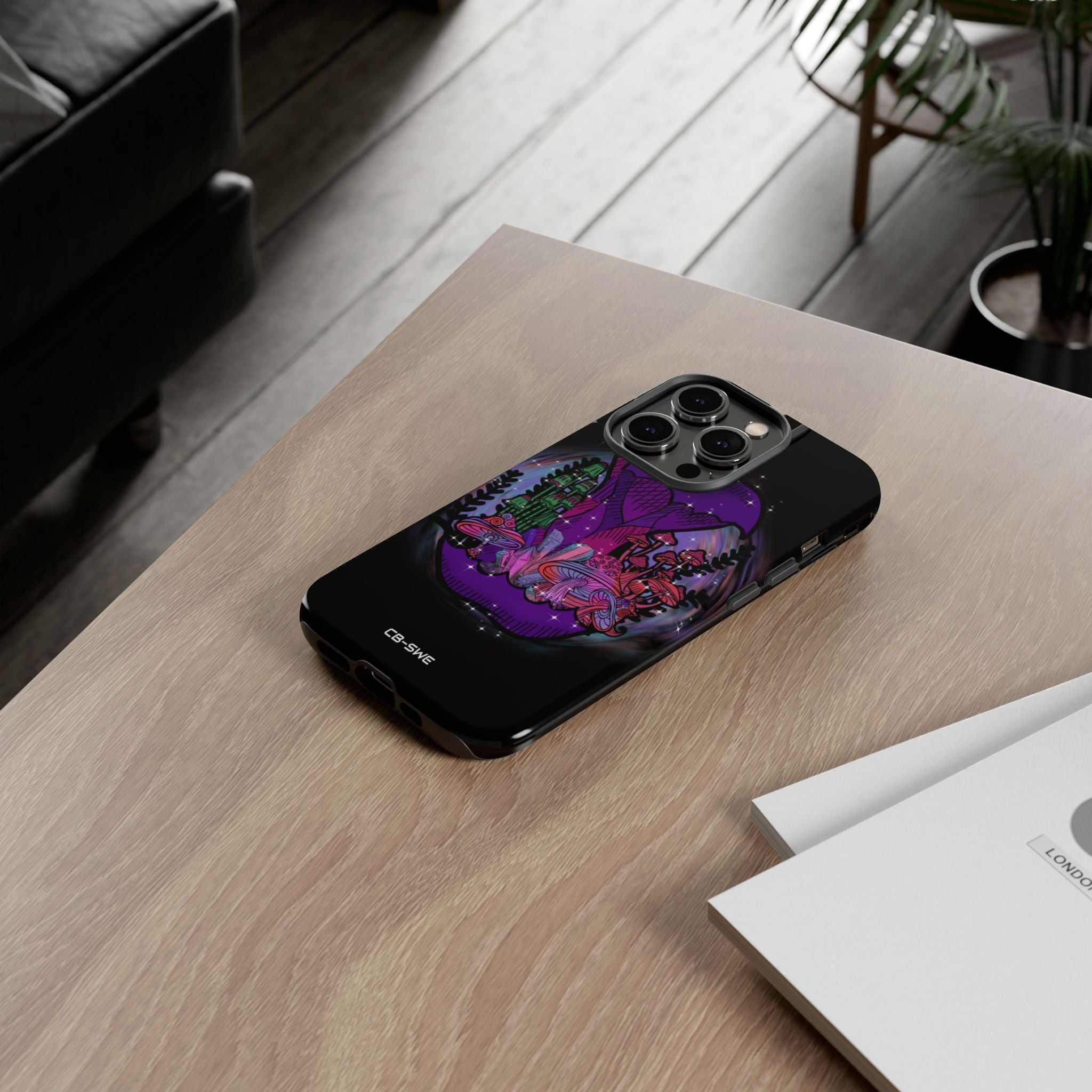 Mystical Purple Apple - iPhone Case