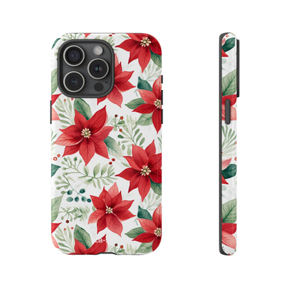 Poinsettias Bloom Bright - iPhone Case