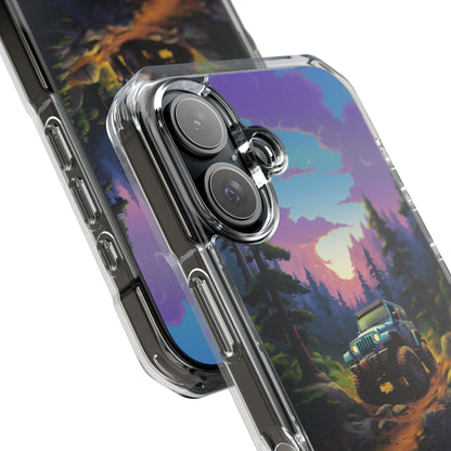 Sunset Forest Drive iPhone Case - Impact