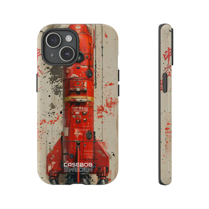 Crimson Rocket Burst iPhone 15 - Tough