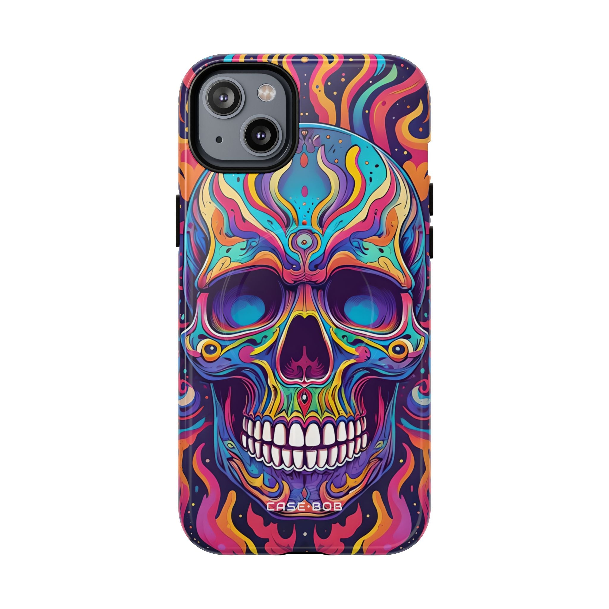 Flaming Skull iPhone 14 Plus Case - Tough+
