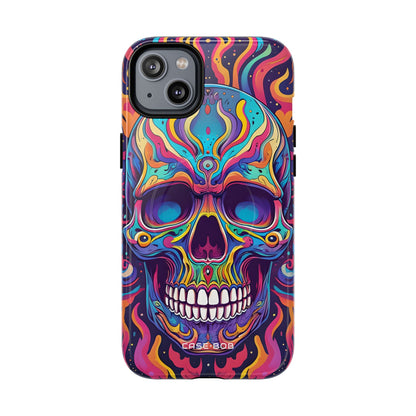 Flaming Skull iPhone 14 Plus Case - Tough+