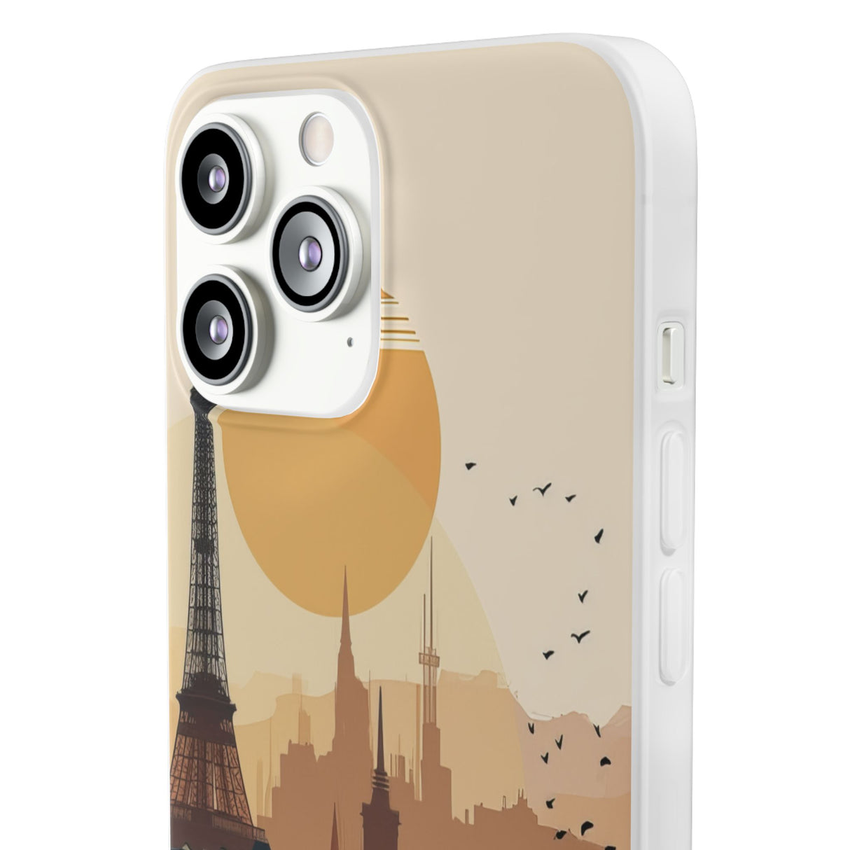 Parisian Sunset Serenity | Flexible Phone Case for iPhone