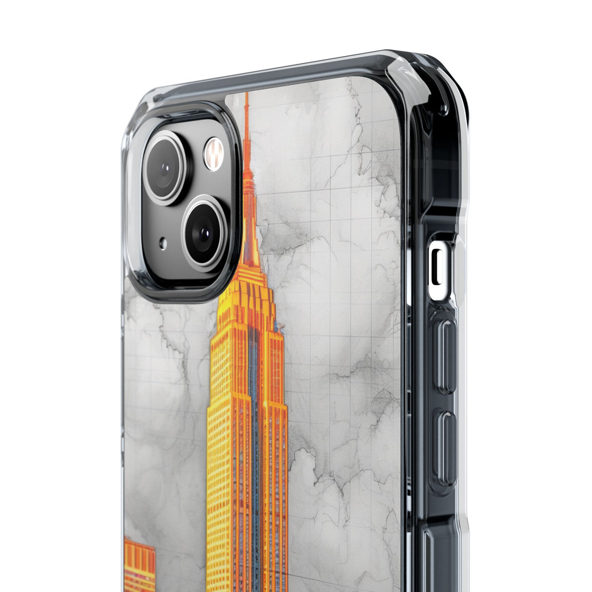 Urban Radiance - Phone Case for iPhone (Clear Impact - Magnetic)