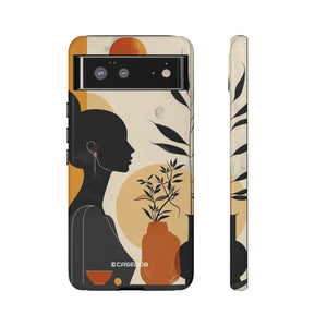 Modern Silhouette Tranquility | Protective Phone Case for Google Pixel