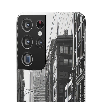 Urban Cityscape Line Perspective Samsung S21 - Slim Phone Case