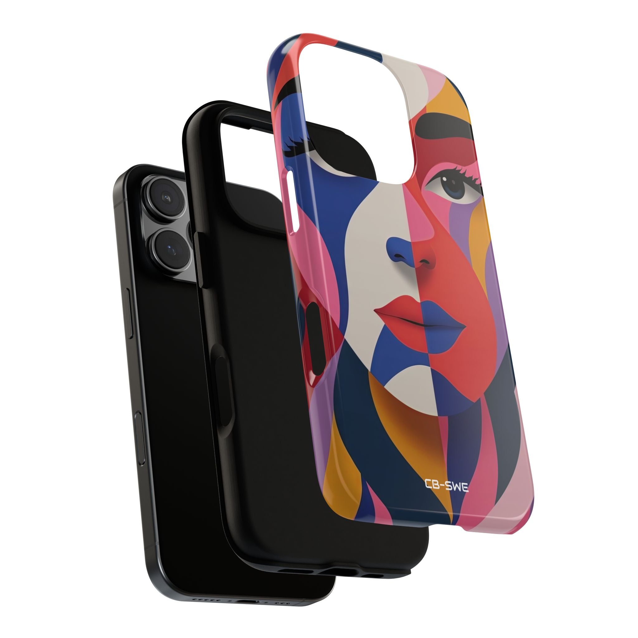 Color Swirls Embrace - iPhone Case