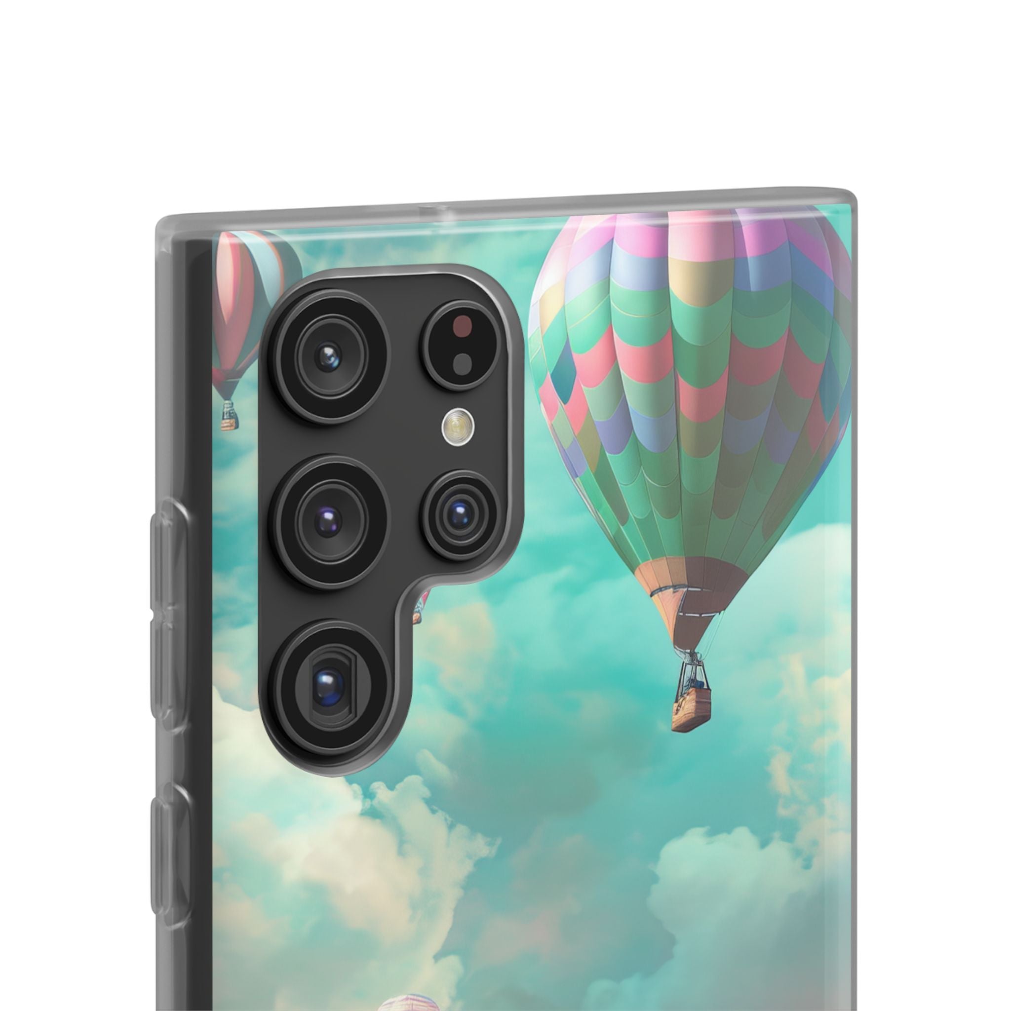 Pastel Balloon Adventure - Flexi Samsung S22 Phone Case