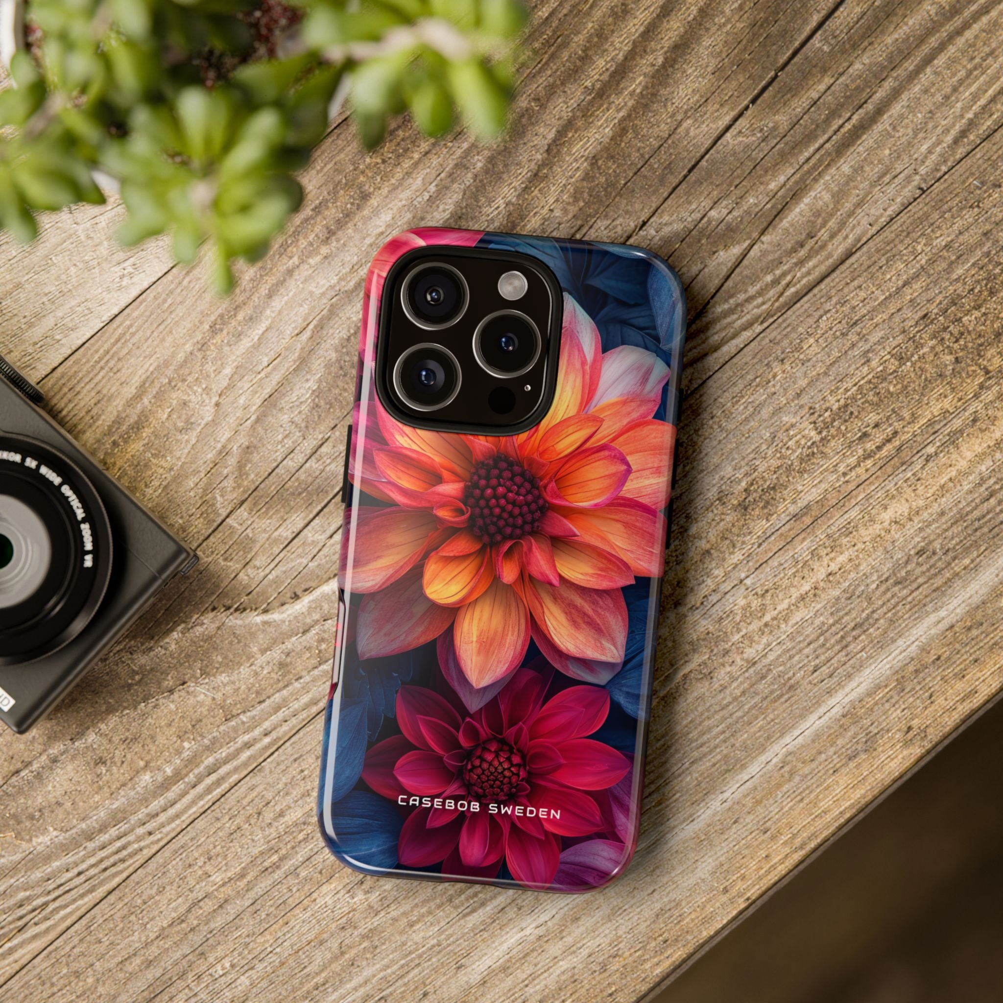 Fiery Bloom Harmony iPhone 16 - Tough Phone Case