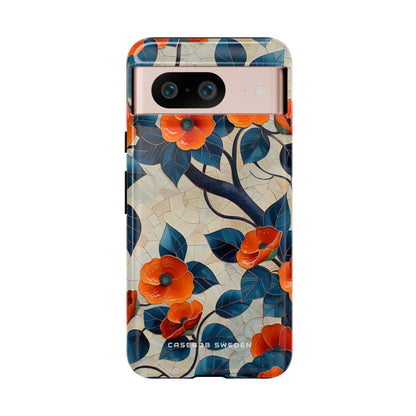 Orange Blossoms Mosaic Harmony Google Pixel 8 - Tough Phone Case