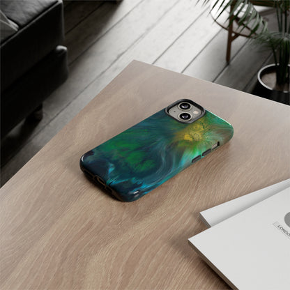 Beryll Green Ink Art iPhone Case (Protective) Phone Case