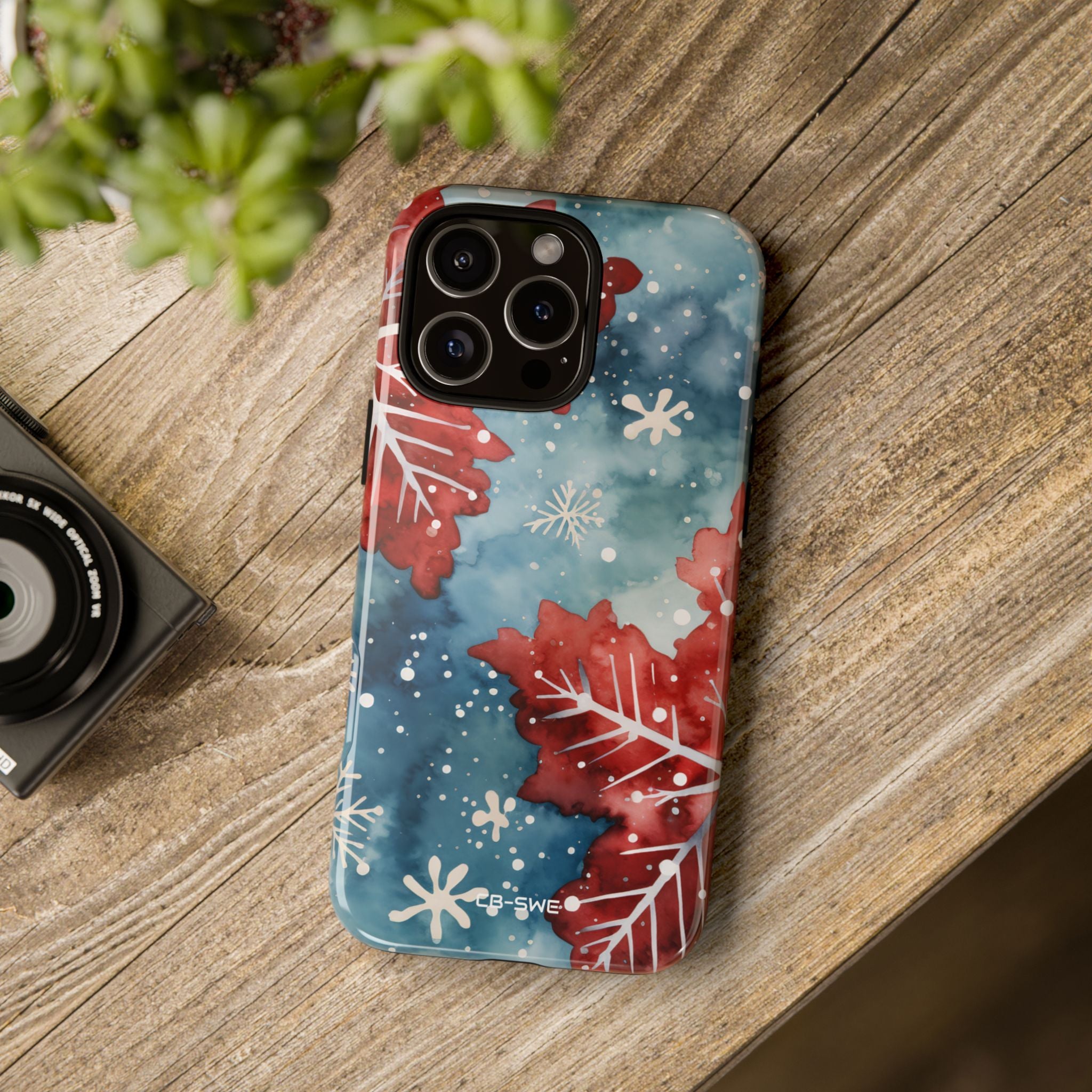 Winter Leaves Dance - iPhone Case