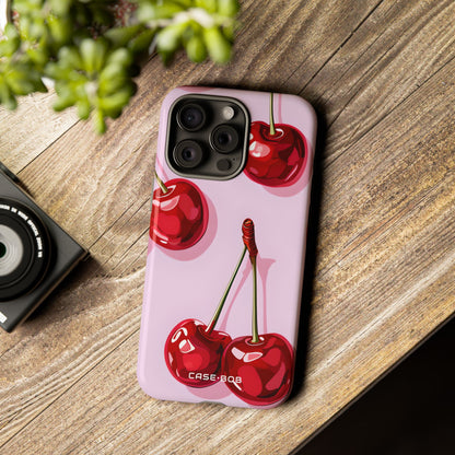 Glossy Cherry Burst iPhone 15 Pro Max Case - Tough