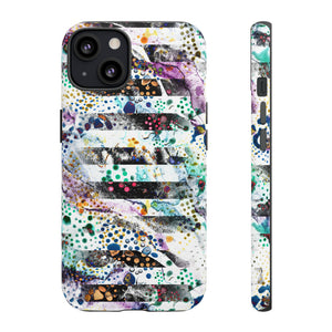 Abstract Green Purple - Protective Phone Case