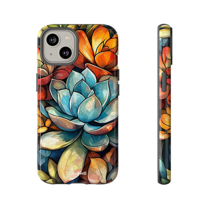 Vibrant Succulent Garden - iPhone Case