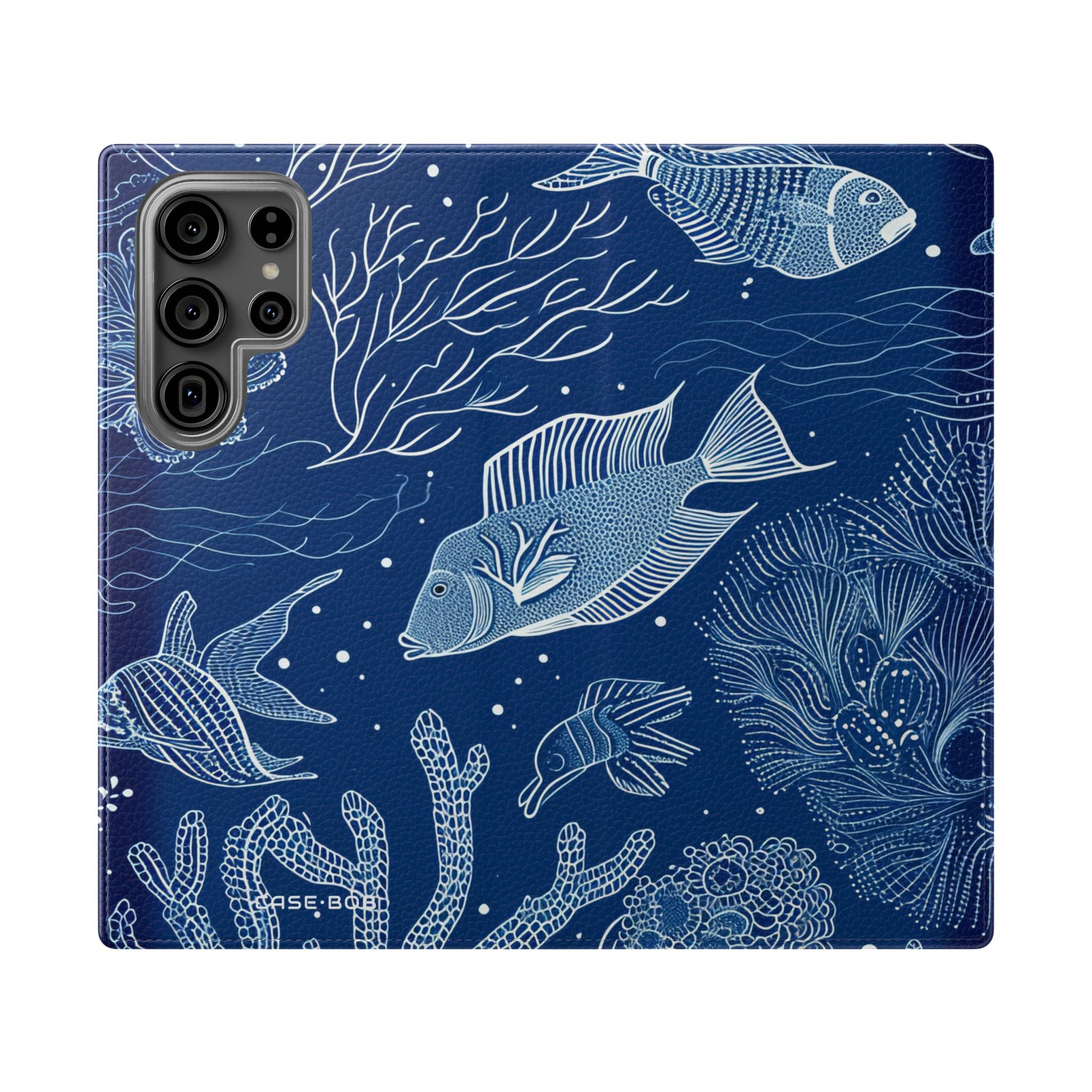 Blue Scale Reef - Samsung S23 Ultra Case - Wallet