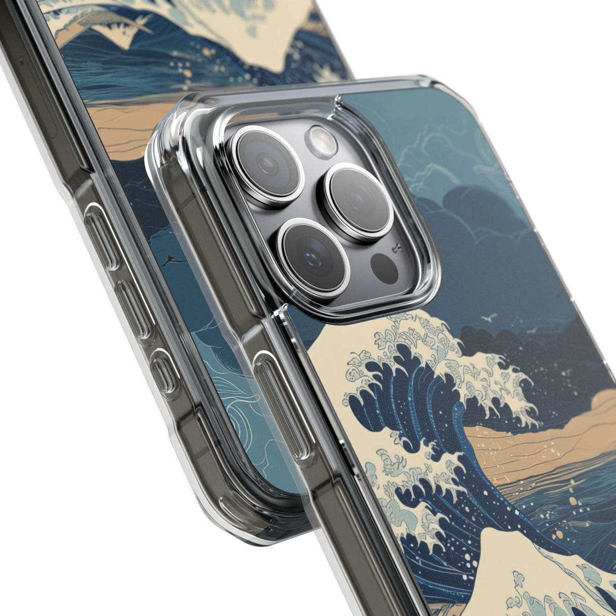 Oceanic Reverence – Handyhülle für iPhone (Clear Impact – Magnetisch)