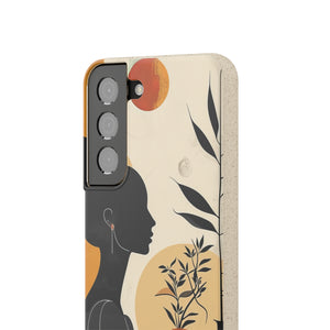 Modern Silhouette Tranquility | Biodegradable Phone Case