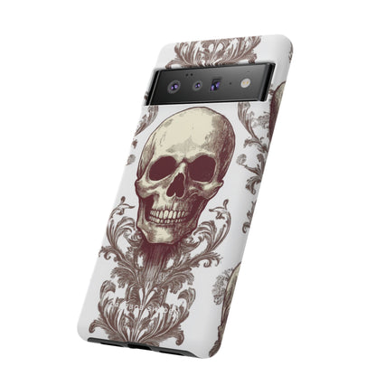 Gothic Skulls and Ornate Foliage Google Pixel 6 - Tough Phone Case