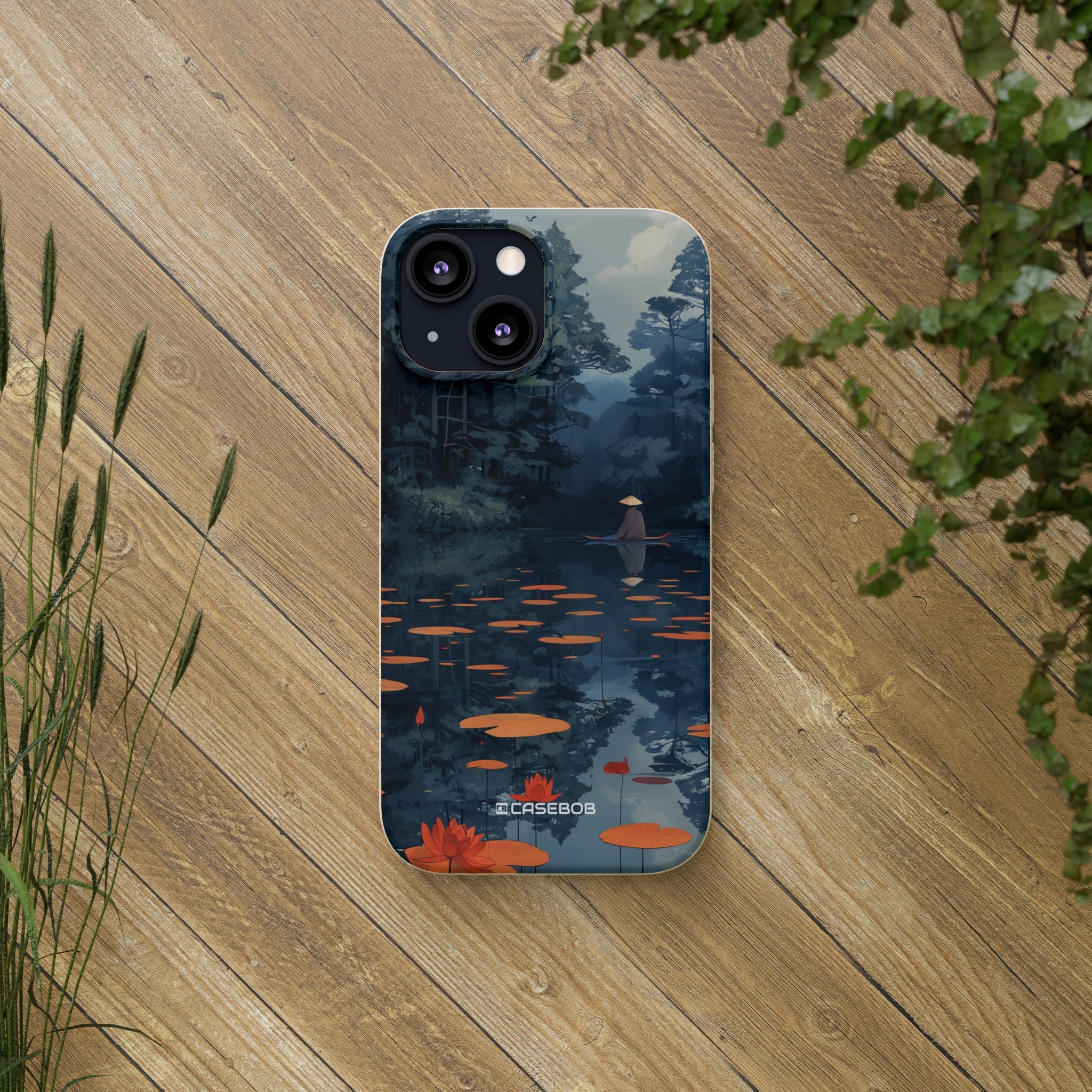 Tranquil Lotus Serenity | Biodegradable Phone Case