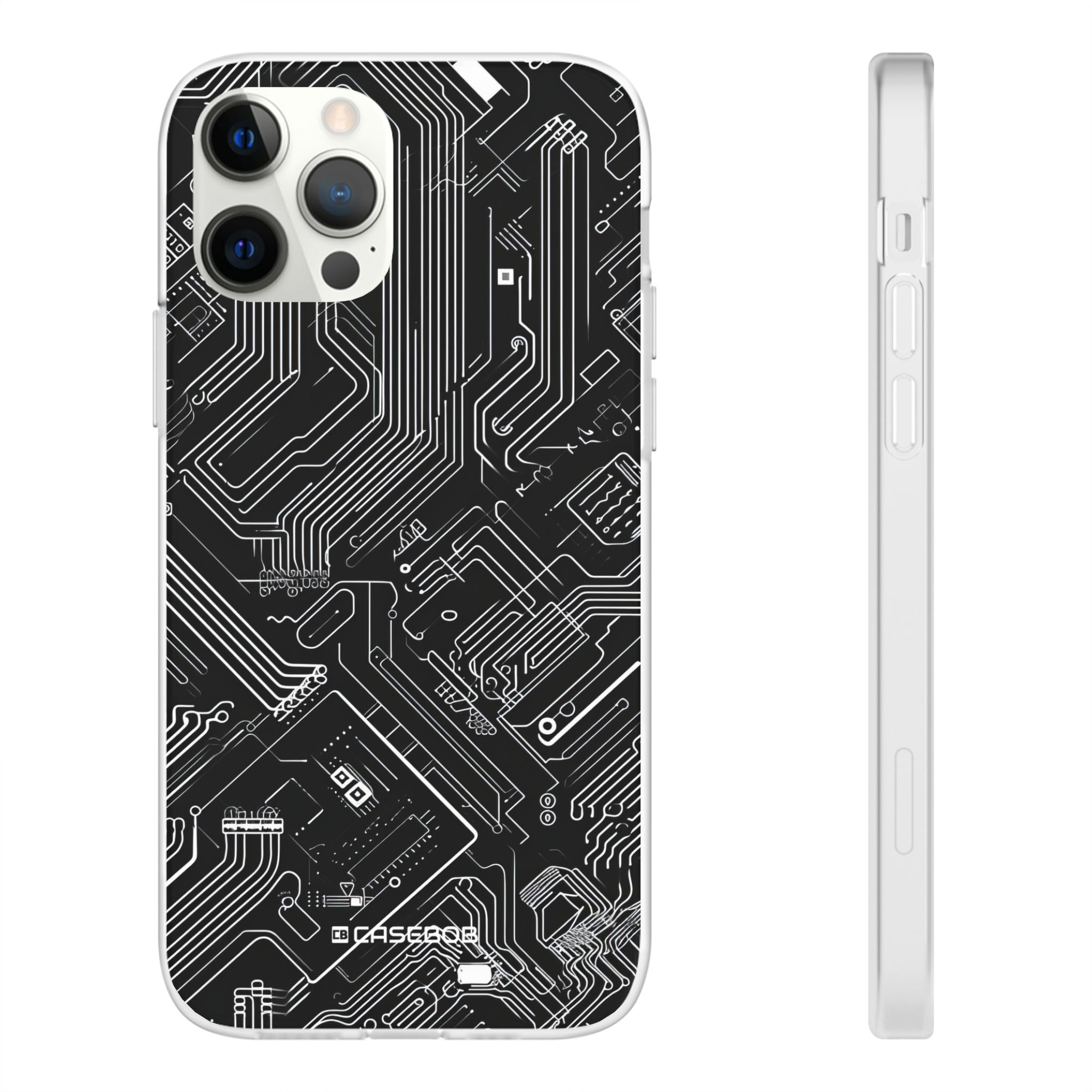 Cyber Circuitry Art | Flexible Phone Case for iPhone