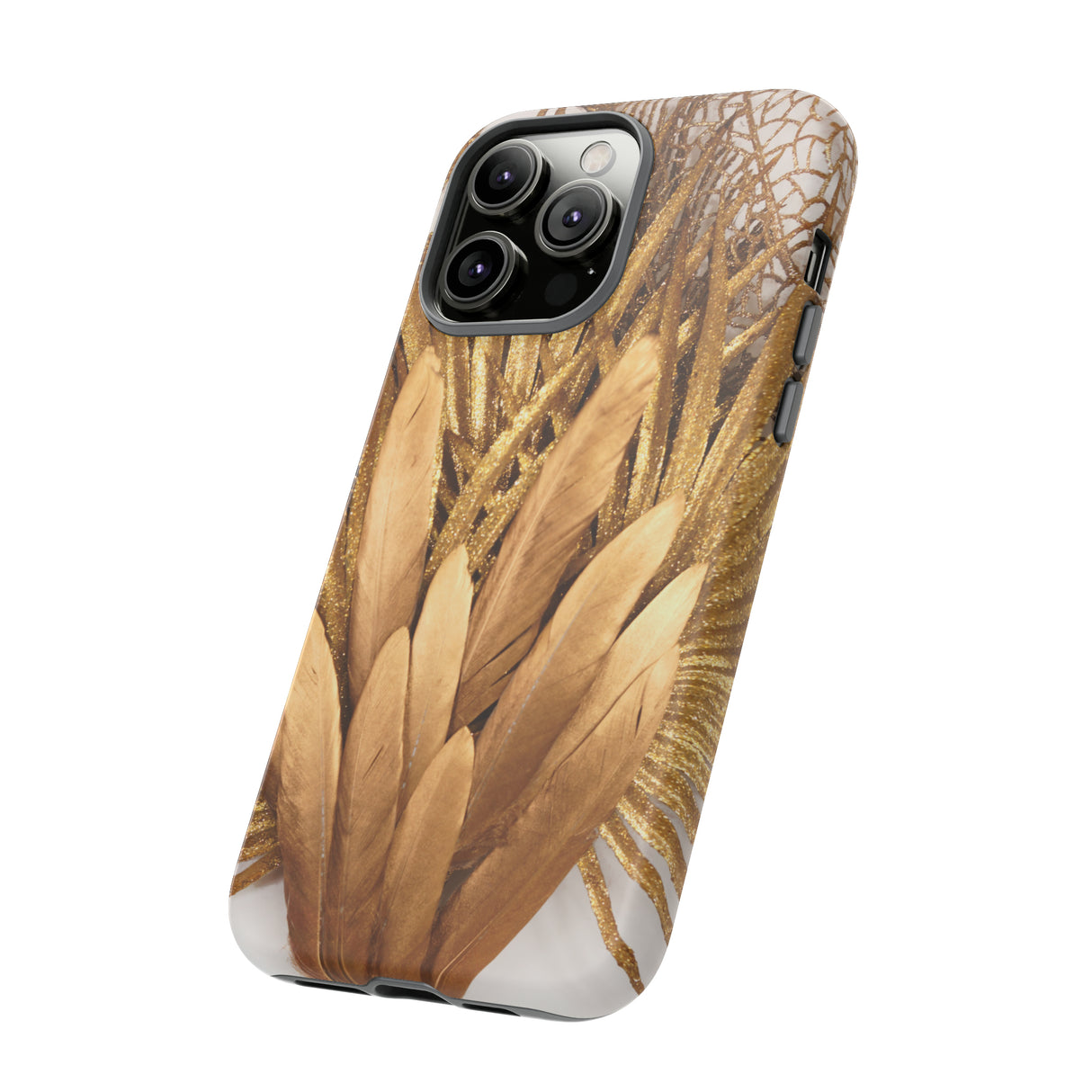 Gold Feather - Protective Phone Case