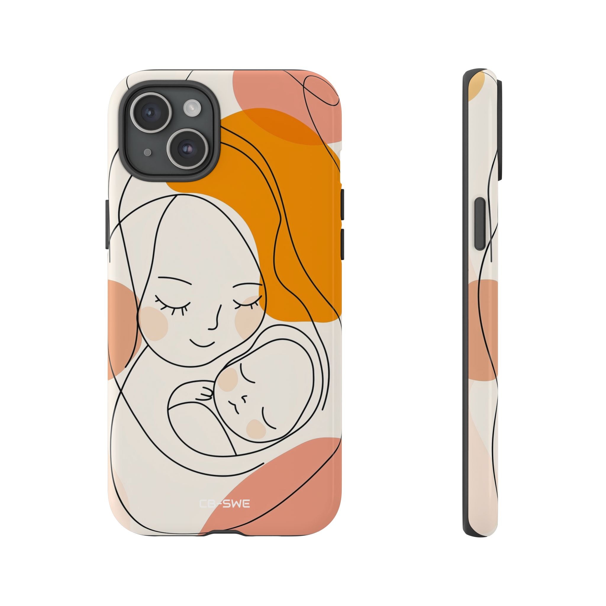 Mother Embraces Child - iPhone Case
