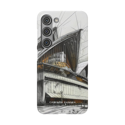 Architectural Curves in Line Formation Samsung S23 - Slim Phone Case