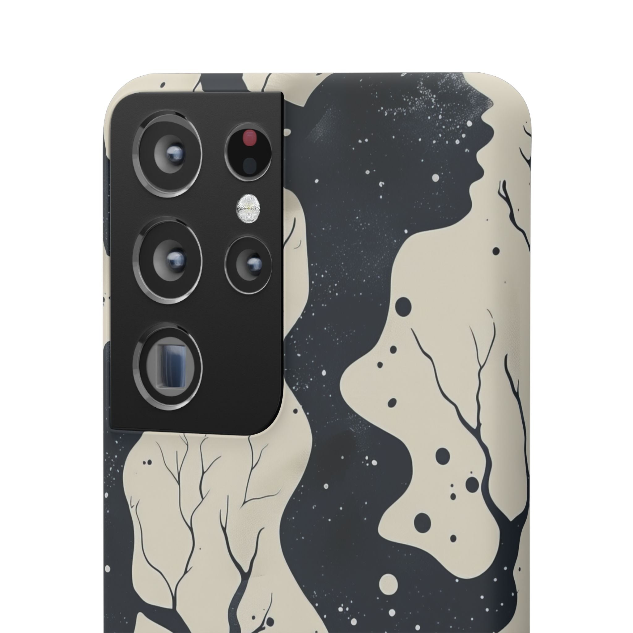 Organic Fluid Silhouettes with Cosmic Depth Samsung S21 - Slim Phone Case