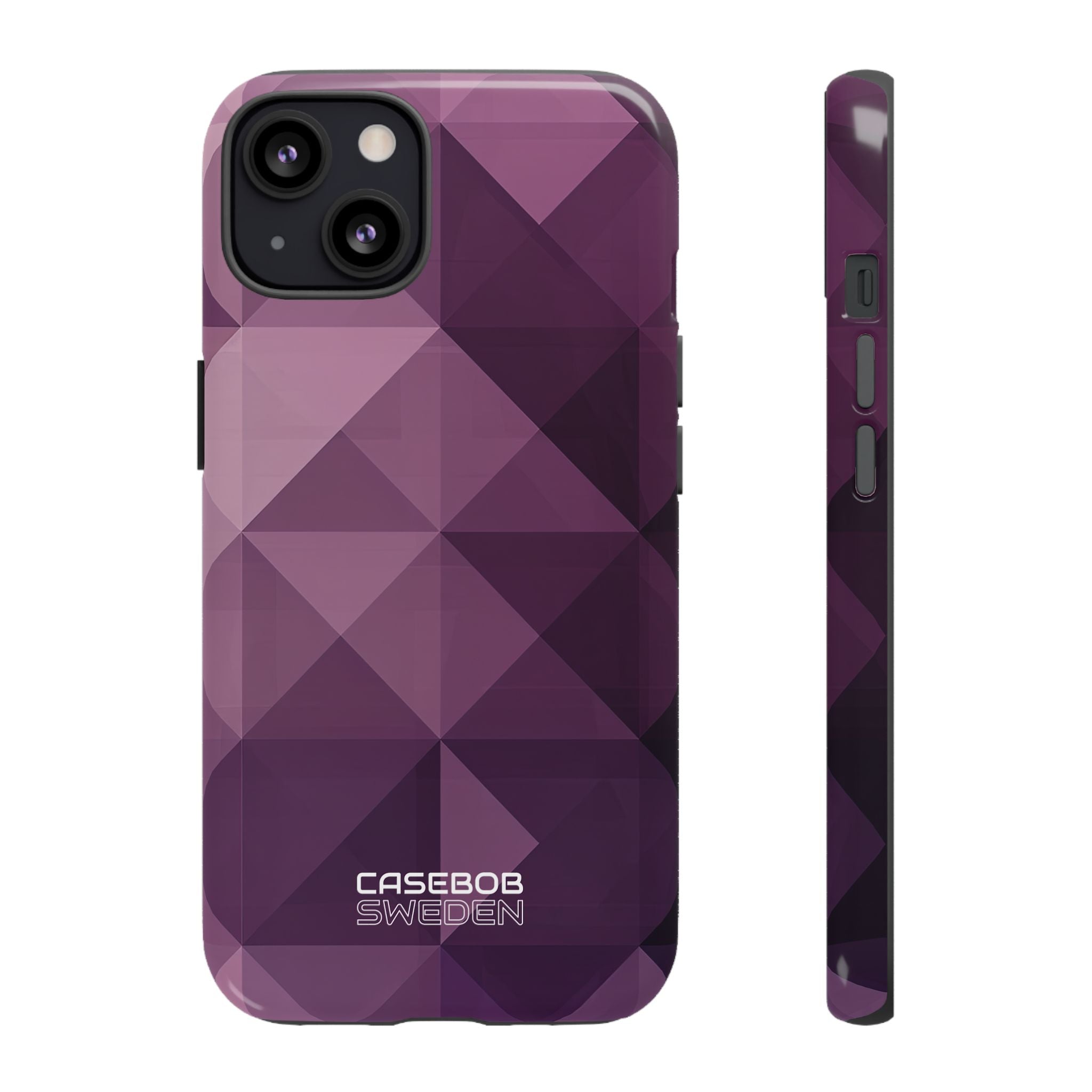 Purple Geometric Mosaic iPhone 13 - Tough