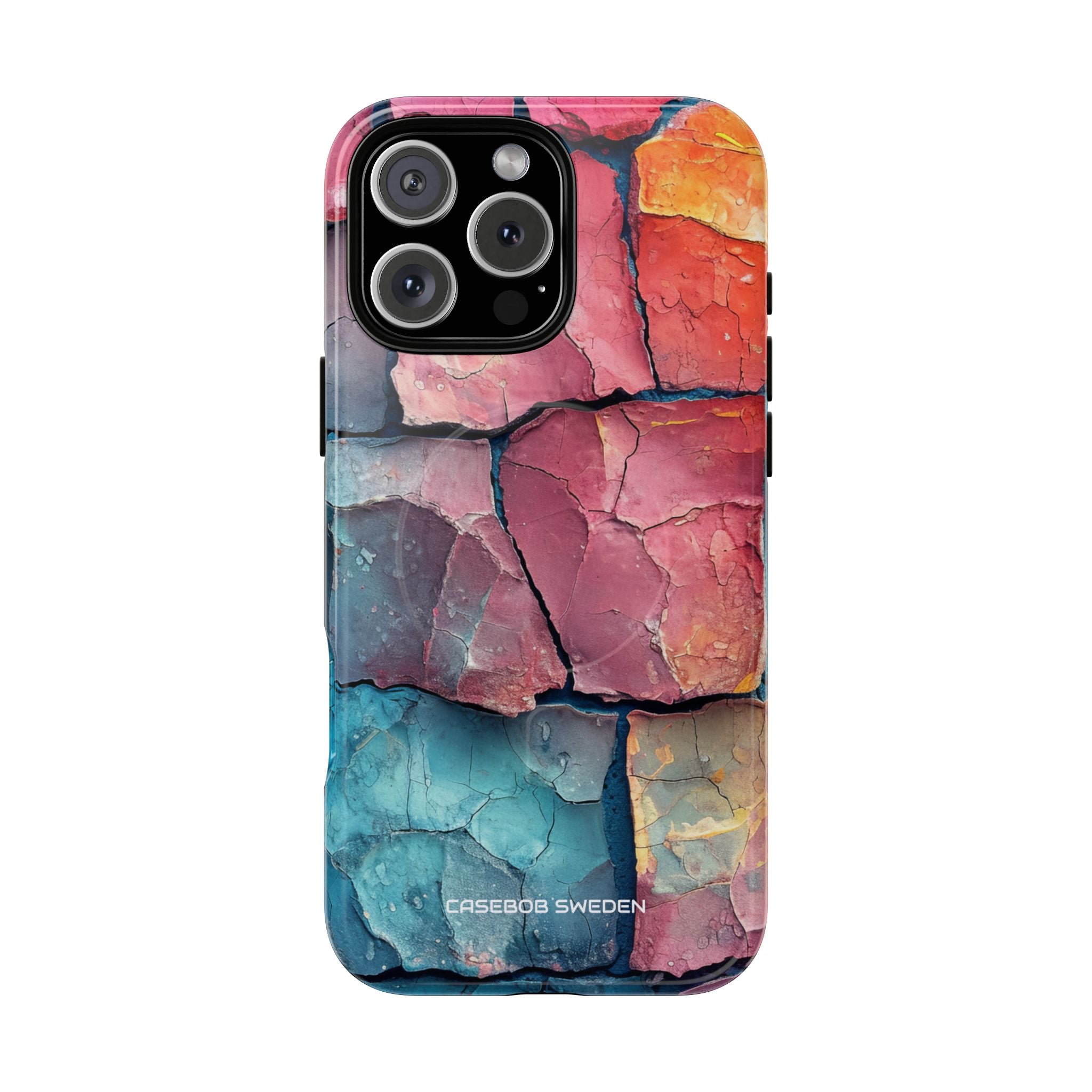 Cracked Earth Mosaic - Tough + MagSafe® iPhone 16 Phone Case