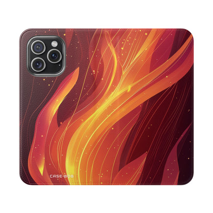 Flaming Ember - iPhone 15 Pro Max Case - Wallet