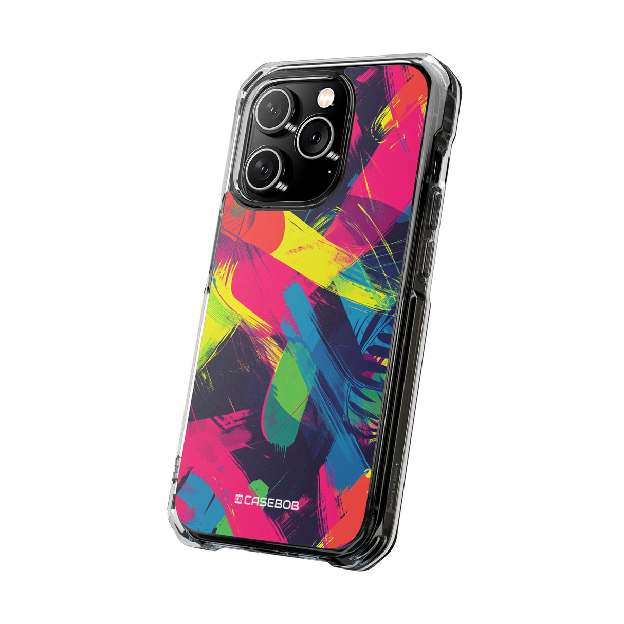 Pantone Neon Patterns | Handyhülle für iPhone (Clear Impact Case – magnetisch)