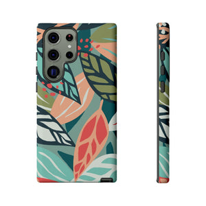 Mixed Tropical Leaf - Protective Phone Case