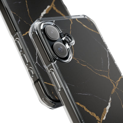 Golden Veins Emerge iPhone Case - Impact