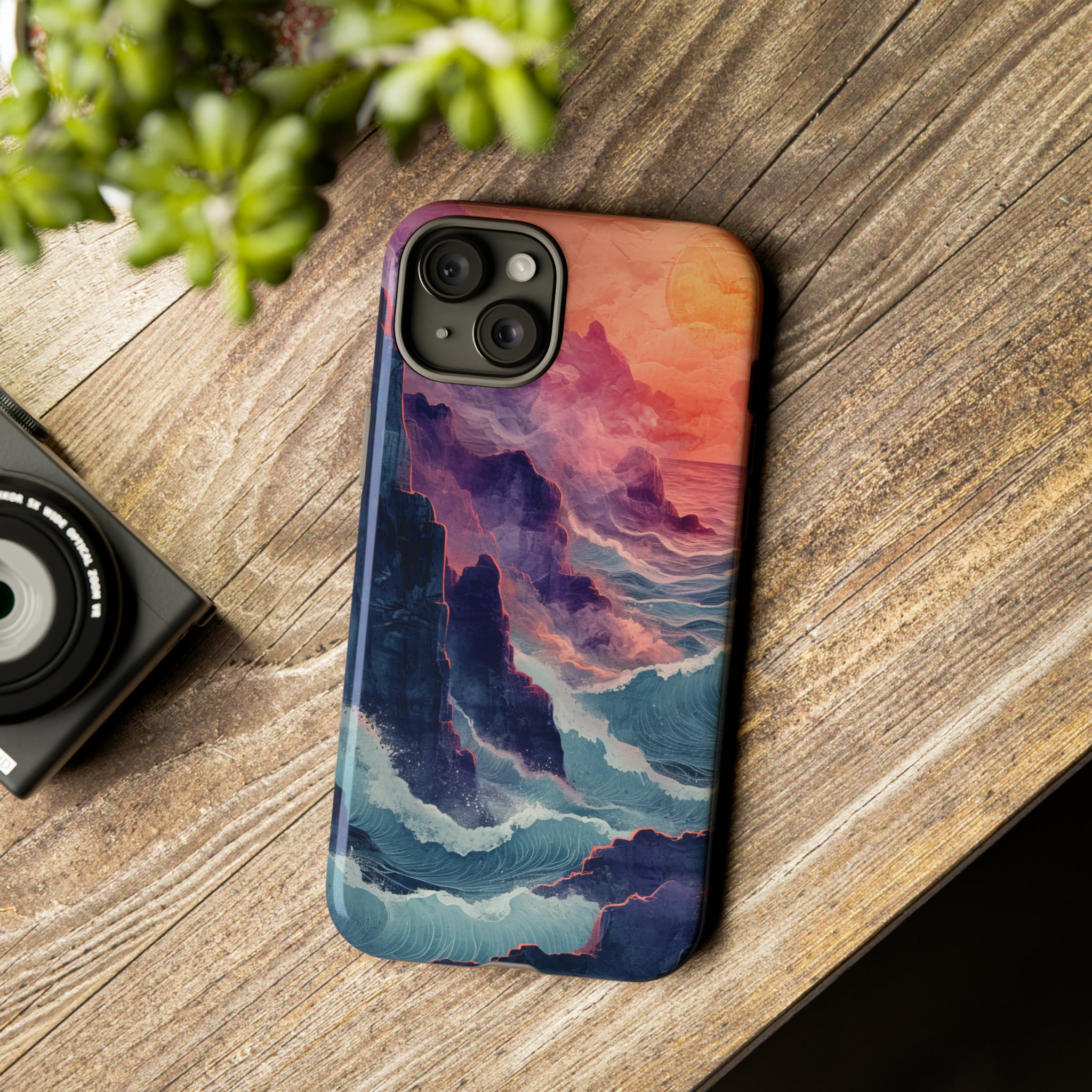 Tranquil Cliffside Views - Protective Phone Case