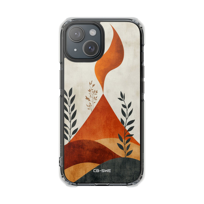 Flames Touch Mountains iPhone Case - Impact