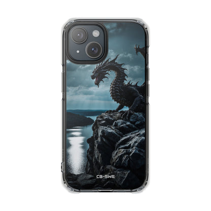 Dragon Soars Moonlight iPhone Case - Impact