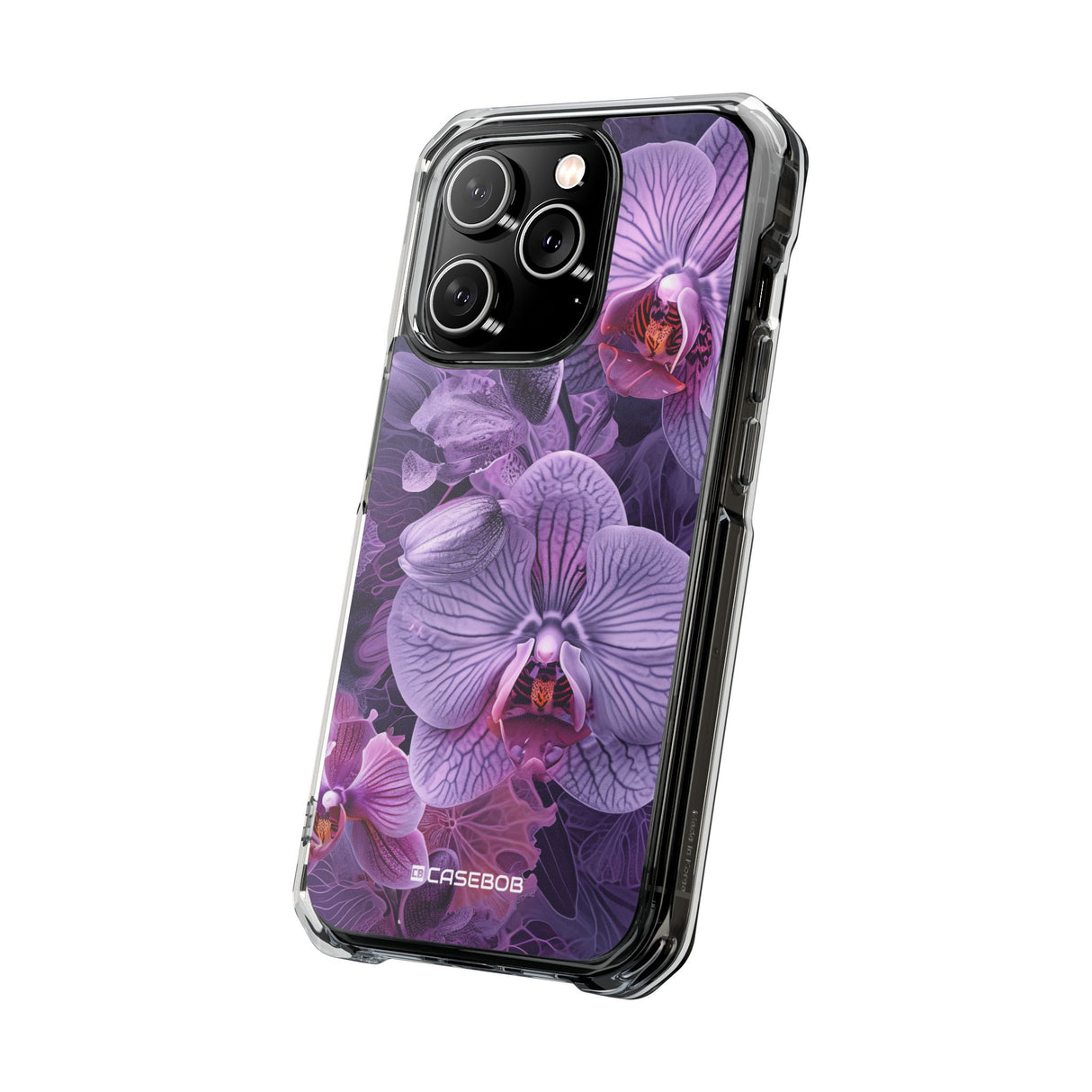 Radiant Orchid Design | Handyhülle für iPhone (Clear Impact Case – magnetisch) 