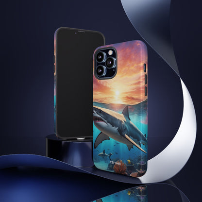 Shark Swims Through - iPhone Case