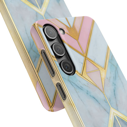 Gold Pink Art Deco - Slim Samsung S23 Phone Case