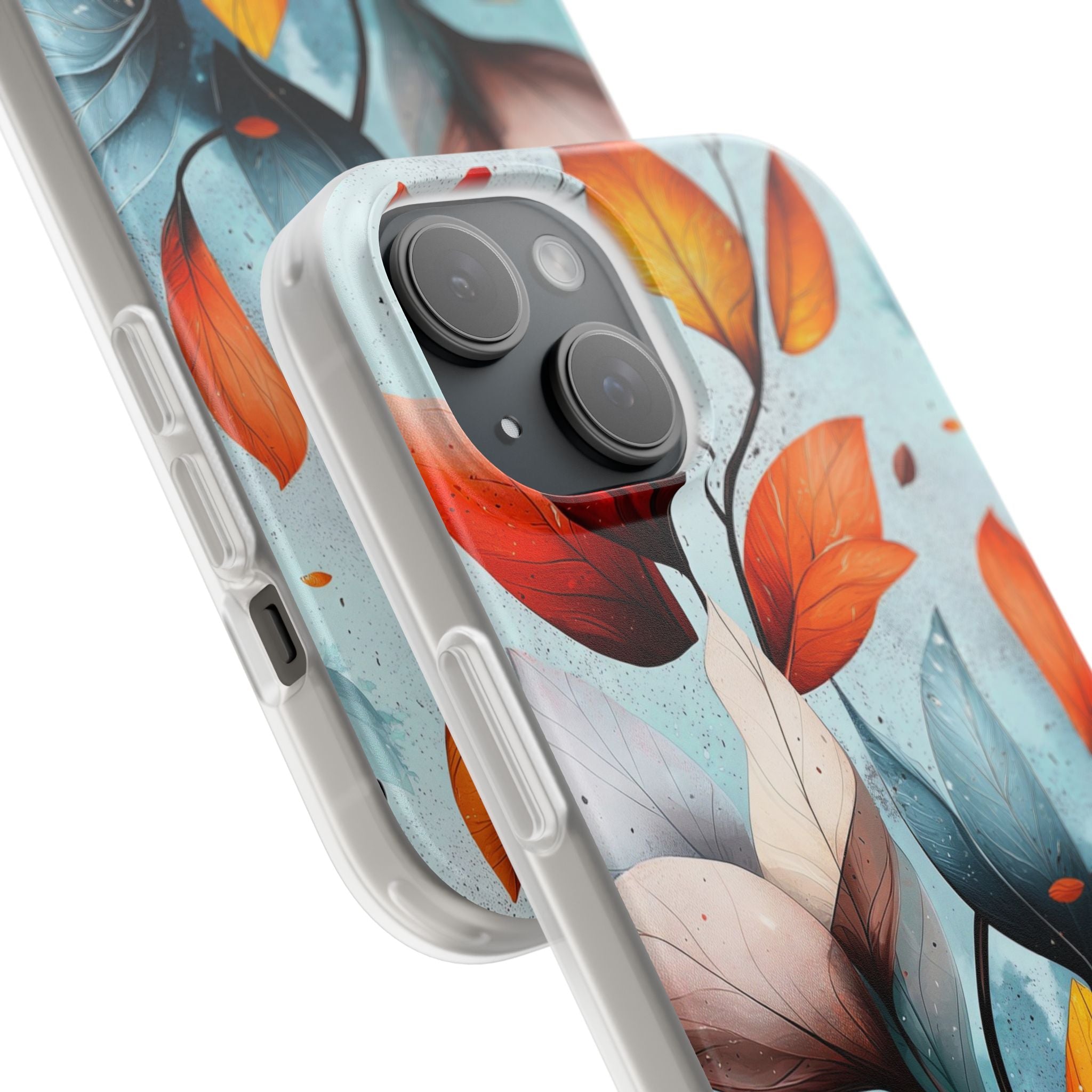 Crimson Veins iPhone 15 Case - Soft