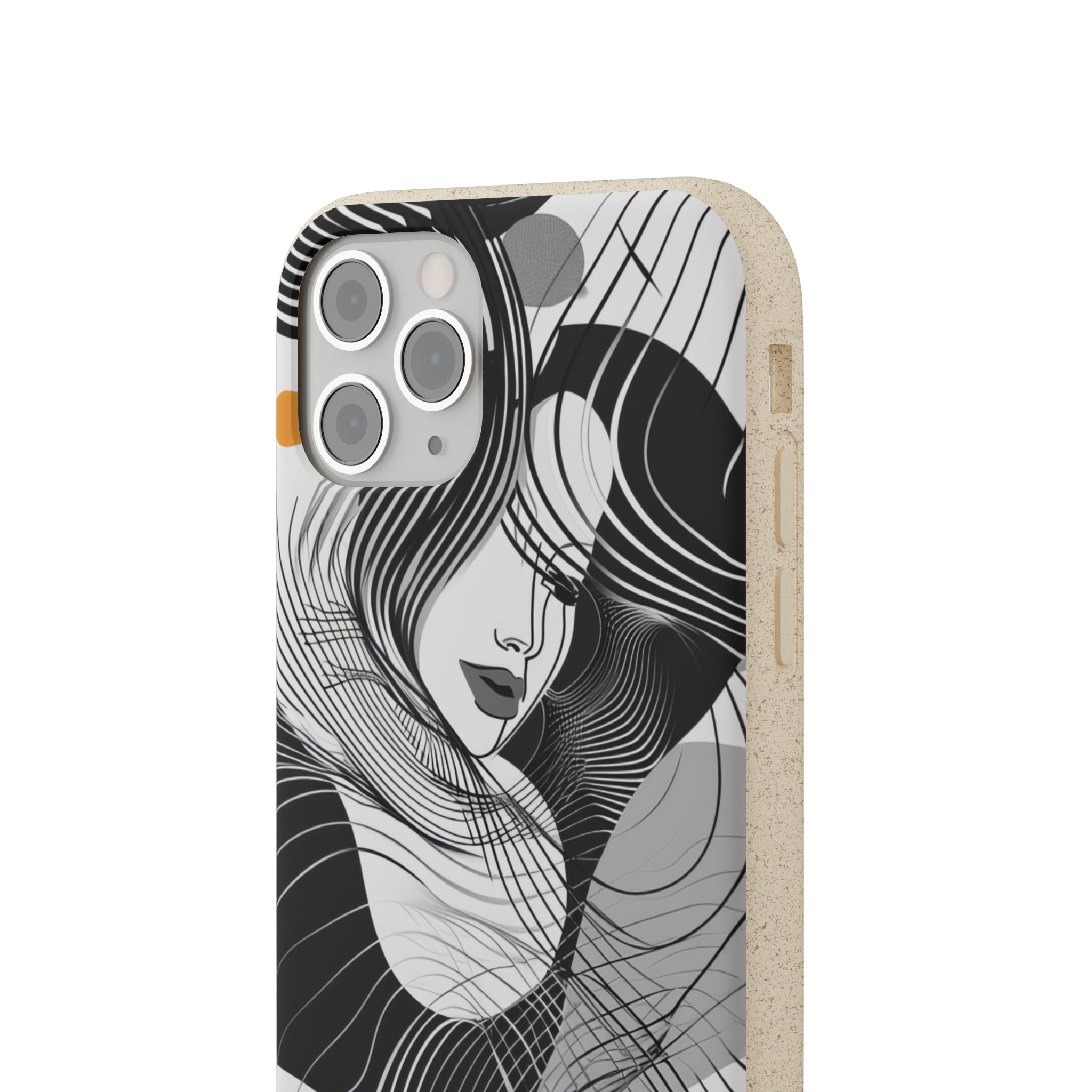 Fluid Noir Rhythm | Biodegradable Phone Case